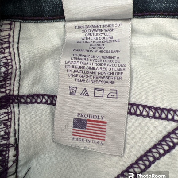 NYDJ Marilyn Straight Jeans DARK WASH distressed naturally SZ 10 EUC - Picture 12 of 13